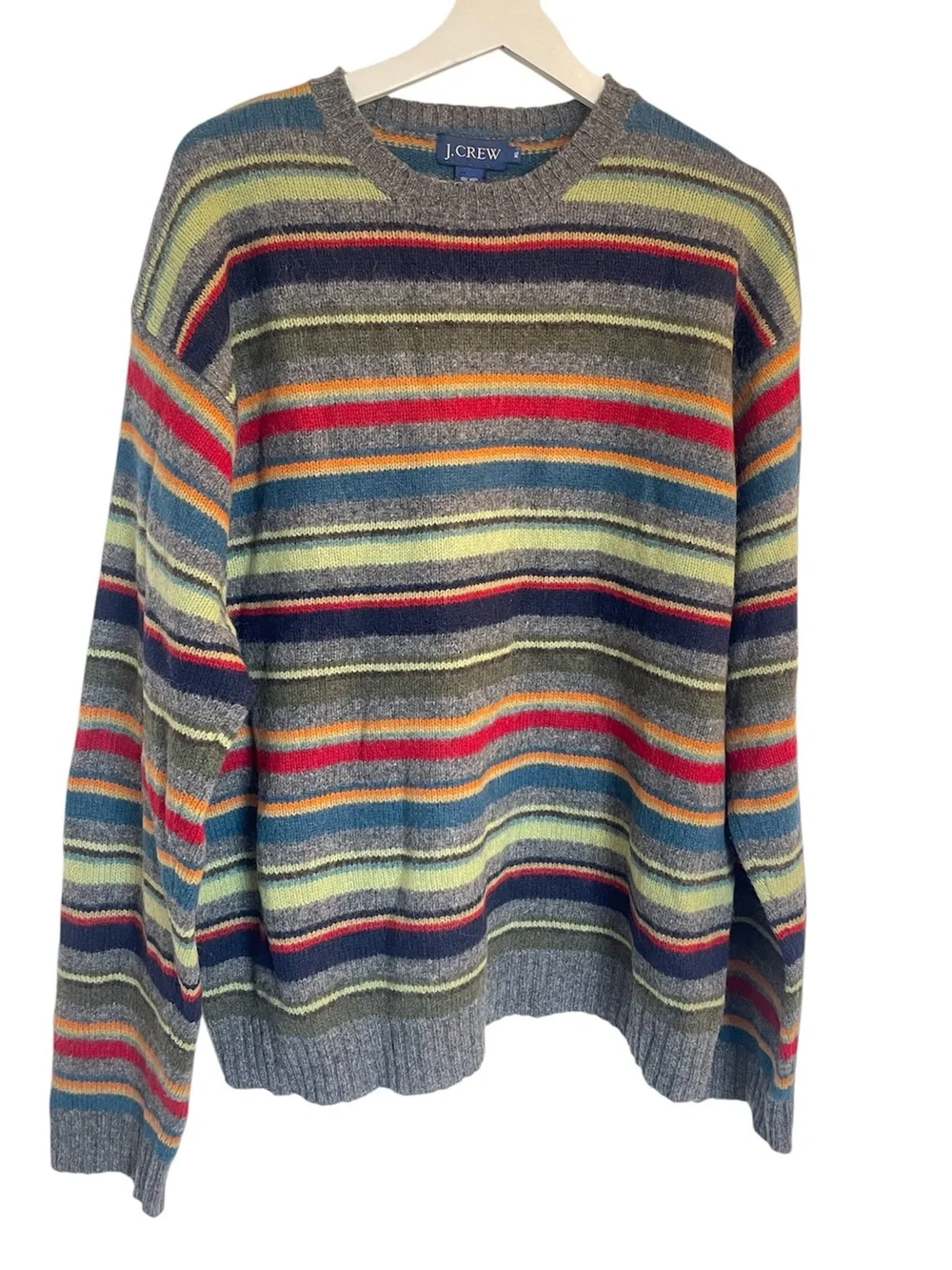 J Crew Striped Wool Sweater